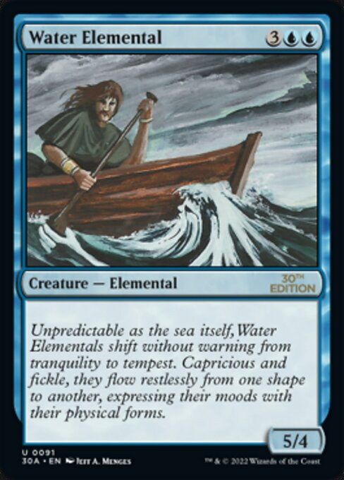 Water Elemental card art