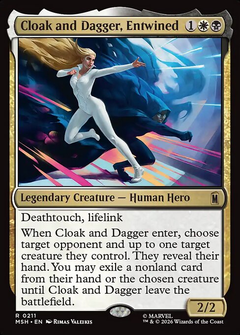 Cloak and Dagger, Entwined card art