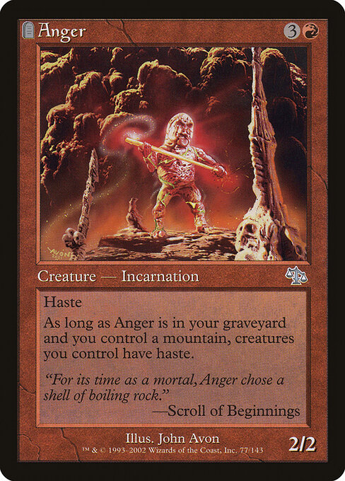 Anger card art
