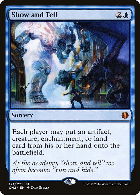 Show and Tell card art