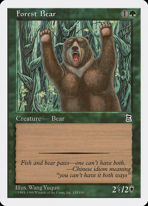 Forest Bear card art