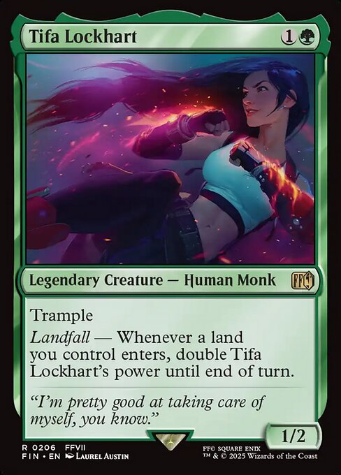 Tifa Lockhart card art