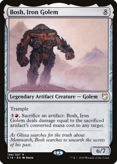 Bosh, Iron Golem card art