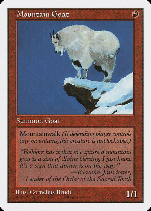Mountain Goat card art