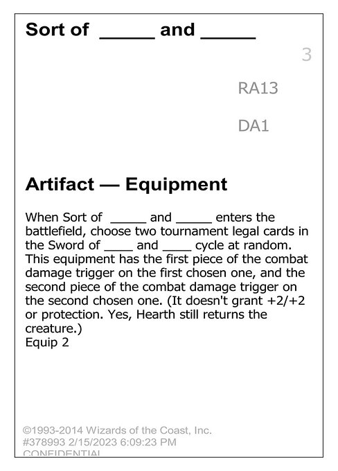 Sort of _____ and _____ card art