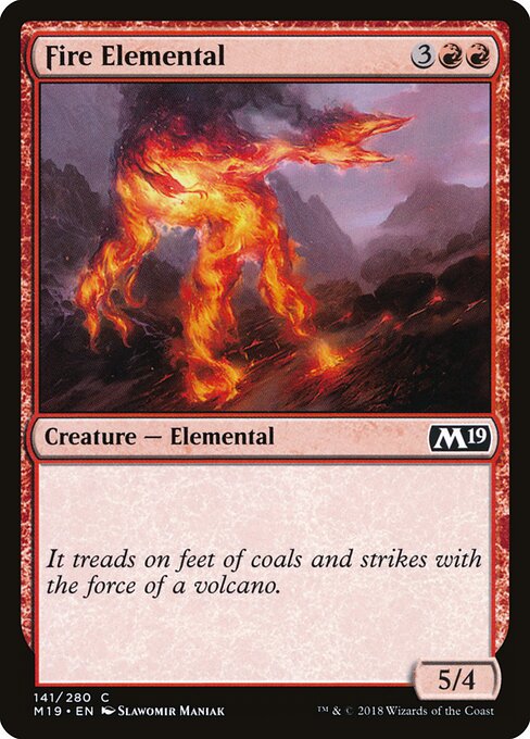 Fire Elemental card art