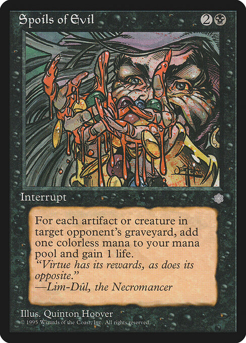 Spoils of Evil card art