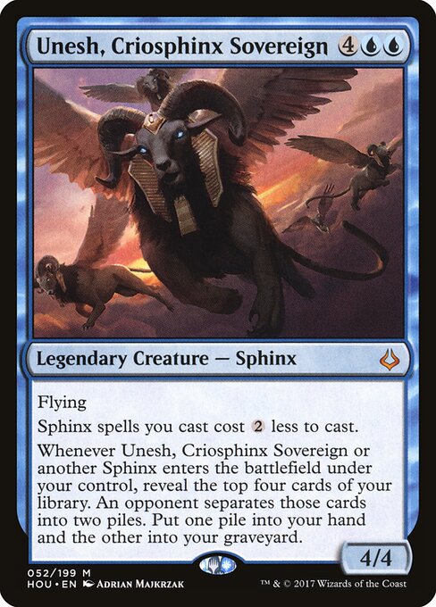 Unesh, Criosphinx Sovereign card art