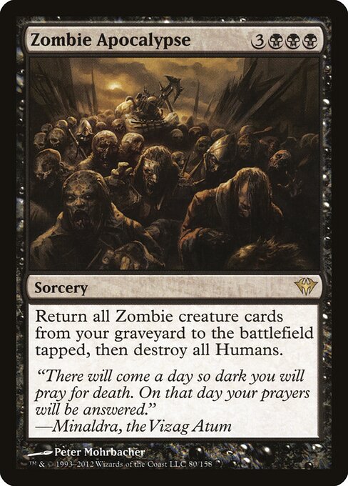 Zombie Apocalypse card art