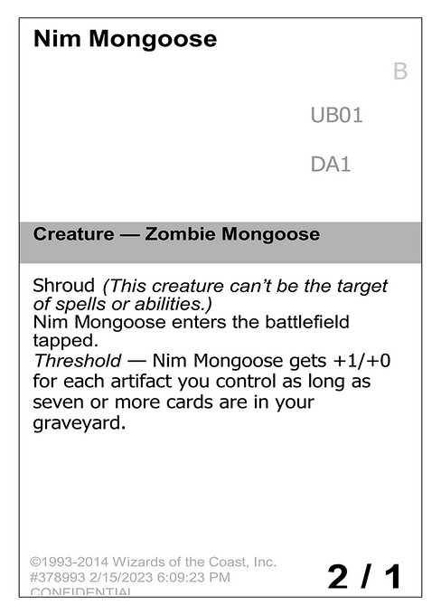 Nim Mongoose card art