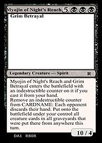 Myojin of Night's Reach and Grim Betrayal — Un-Known Event Playtest Cards