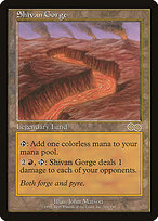 Shivan Gorge — Urza's Saga