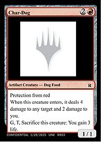 Char-Dog — Un-Known Event Playtest Cards