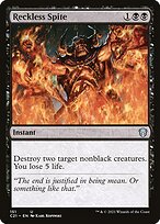 Reckless Spite — Commander 2021