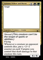 Autumn Willow and Baron Sengir — Un-Known Event Playtest Cards