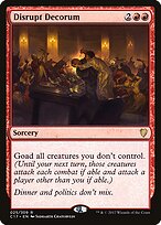 Disrupt Decorum — Commander 2017