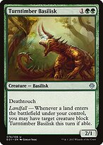 Turntimber Basilisk — Archenemy: Nicol Bolas