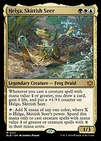 Helga, Skittish Seer — Bloomburrow