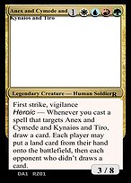 Anax and Cymede & Kynaios and Tiro — Un-Known Event Playtest Cards