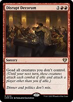 Disrupt Decorum — Commander Masters