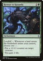 Retreat to Kazandu — Battle for Zendikar