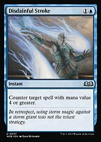 Disdainful Stroke — Wilds of Eldraine