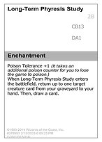 Long-Term Phyresis Study — Un-Known Event Playtest Cards