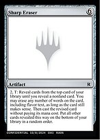 Sharp Eraser — Un-Known Event Playtest Cards