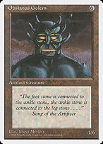 Obsianus Golem — Fourth Edition