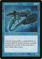 Coral Merfolk — Urza's Saga