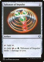 Talisman of Impulse — Starter Commander Decks