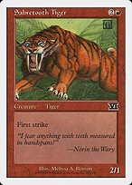 Sabretooth Tiger — Classic Sixth Edition