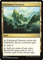 Unclaimed Territory — Commander 2020