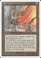 Red Mana Battery — Fourth Edition