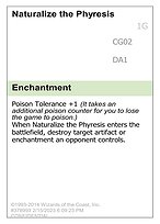 Naturalize the Phyresis — Un-Known Event Playtest Cards