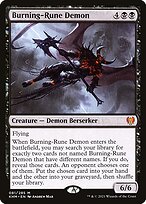 Burning-Rune Demon — Kaldheim