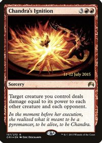 Chandra's Ignition — Prerelease Cards