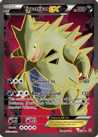 Tyranitar EX (91 Full Art) — XY - Ancient Origins