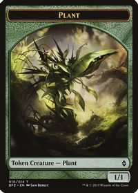 Plant Token — Battle for Zendikar
