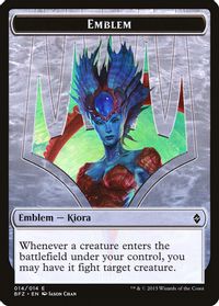 Emblem - Kiora, Master of the Depths — Battle for Zendikar