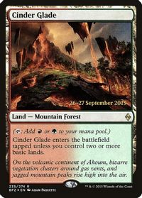 Cinder Glade — Prerelease Cards