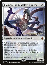 Ulamog, the Ceaseless Hunger — Prerelease Cards