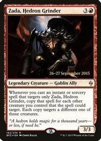 Zada, Hedron Grinder — Prerelease Cards