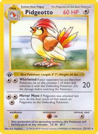 Pidgeotto — Base Set (Shadowless)
