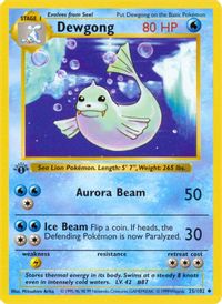 Dewgong — Base Set (Shadowless)