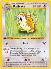 Raticate — Base Set (Shadowless)