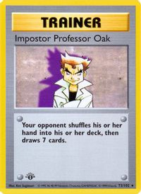 Impostor Professor Oak — Base Set (Shadowless)