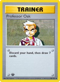 Professor Oak — Base Set (Shadowless)