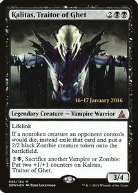 Kalitas, Traitor of Ghet — Prerelease Cards