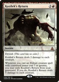Kozilek's Return — Prerelease Cards